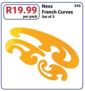 Nexx French Curves Set Of 3-Per Pack