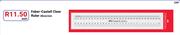Faber Castell Clear Ruler 30cm/mm-Each