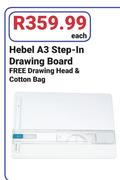 Hebel A3 Step In Drawing Board With Free Drawing Head & Cotton Bag