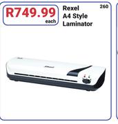 Rexel A4 Style Laminator-Each