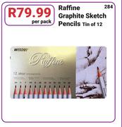 Raffine Graphite Sketch Pencils Tin Of 12-Per Pack