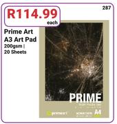 Prime Art A3 Art Pad 200gsm/20 Sheets-Each