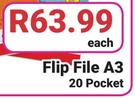 Flip File A3 20 Pocket-Each