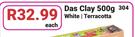 Das Clay White/Terracotta-500g Each