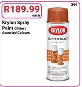 Krylon Spray Paint Glitter Assorted Colours-Each