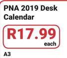 PNA 2019 A3 Desk Calender-Each