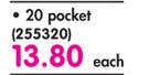 Butterfly A4 Pocket File-20 Pocket Each