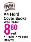 Pritt A4 Hard Cover Books 1 Quire 96 Page-Each