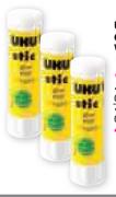 UHU Glue Sticks 21g-Per 3 Pack