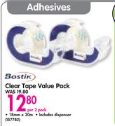 Bostic Clear Tape Value Pack-Per 2 Pack