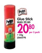 Pritt Glue Stick 22g-Per 3 Pack