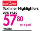 Faber-Castell Textliner Highlighters-Per 8 Pack