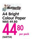 Butterfly A4 Bright Colour Paper-Per Pack