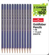 Faber-Castell Goldfaber Pencils 12 Per Pack-3 Nos