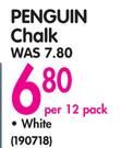 Penguin White Chalk-Per 12 Pack