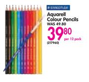 Staedtler Aquarell Colour Pencils-Per 12 Pack