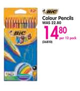 BIC Colour Pencils-Per 12 Pack