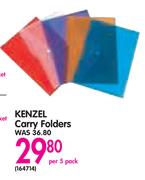 Kenzel Carry Folders-Per 5 Pack