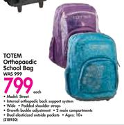 Totem Orthopaedic School Bag-Each