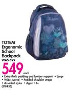 Totem Ergonomic School Backpack-Each
