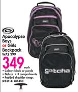 Gatcha Apocalypse Boys Or Girls Backpack-Each