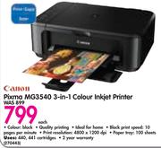 Canon Pixma MG3540 3-in-1 Colour Inkjet Printer