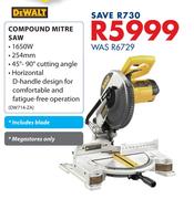 Dewalt Compound Mitre Saw DW714-ZA