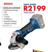 Bosch Cordless Grinder