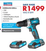 Trade Professional Cordless Drill 18V