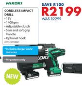 Hikoki Cordless Impact Drill 