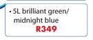 Chamber Value Gloss Enamel Brilliant Green/Midnight Blue-5Ltr