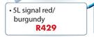 Chamber Value Gloss Enamel Signal Red/Burgundy-5Ltr