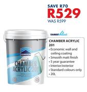 Chamber Value Chamber Acrylic 201-20Ltr