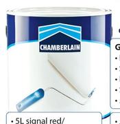 Chamber Value Gloss Enamel Signal Red/Burgundy-5Ltr