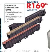 Rainwater Channel & Grate-1m Each
