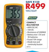 Major Tech Compact Multimeter