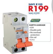 Major Tech Earth Leakage VE2P63