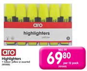 Aro Highlighters-Per 12's Pack