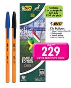 Bic Clic Ballpen-Per 60's Pack