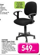 Oxford Fabric Typist Chair-Each
