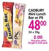 Cadbury Mini Lunch Bar Or PS-24x20g