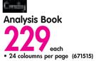 Croxley Analysis Book-Each