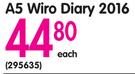 A5 Wiro Diary 2016-Each