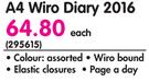 A4 Wiro Diary 2016-Each