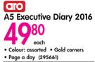 Aro A5 Executive Diary 2016-Each