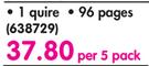 Croxley A4 Hard Cover Counter Book-Per 5 Pack