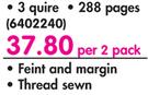Croxley A4 Hard Cover Counter Book-Per 2 Pack