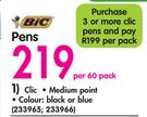 Bic Pens-Per 60 Pack