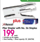 Rexel Plier Stapler With No 56 Staples
