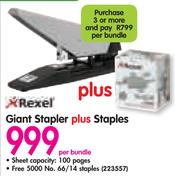 Rexel Giant Stapler Plus Staples-Per Bundle